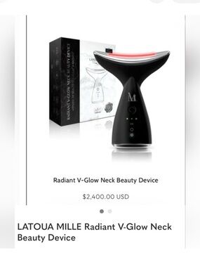 Radiant V-Glow Neck Beauty Device - Black